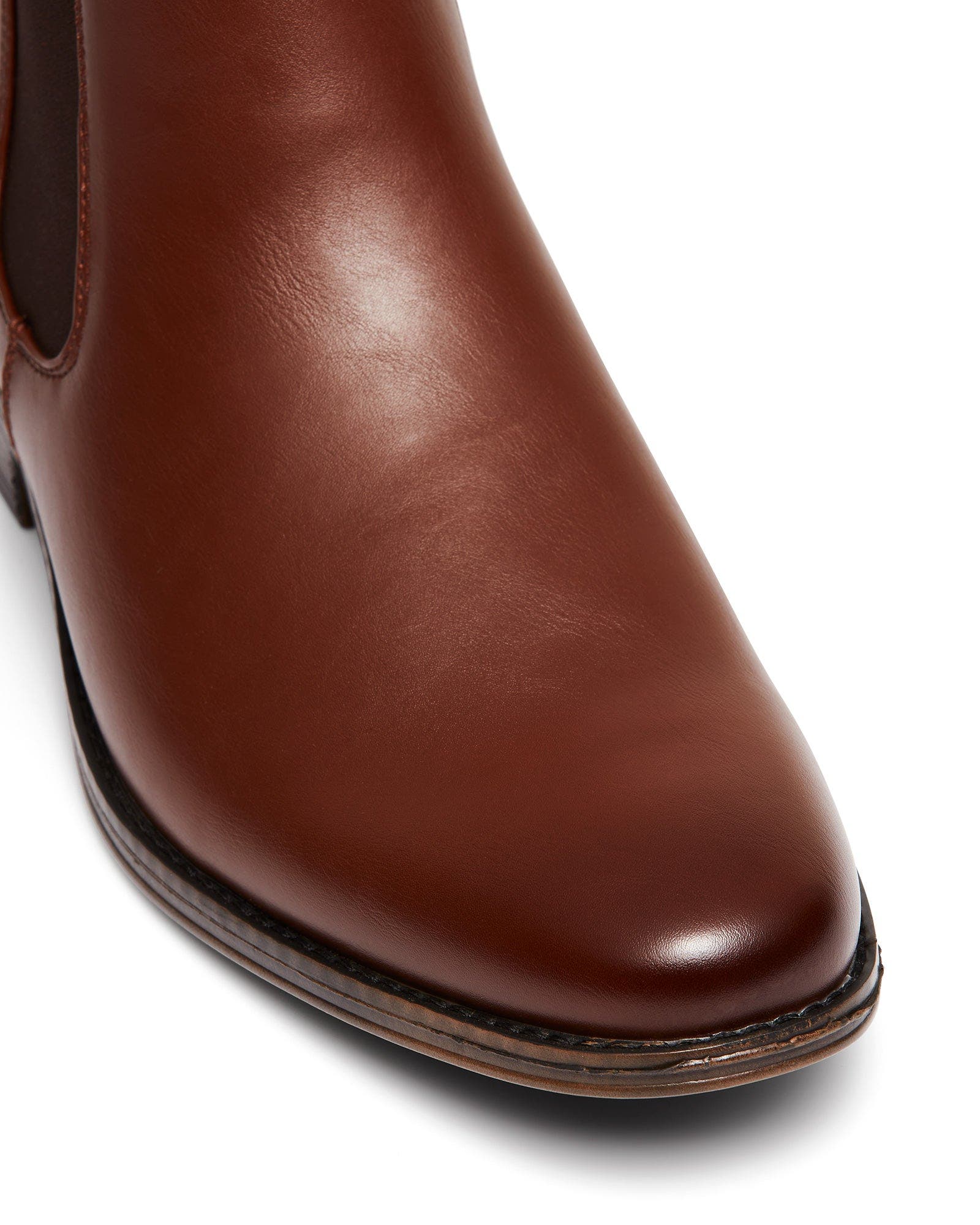 CANTERBURY round toe Chelsea dress boot, Alternate, color, Brown Pu