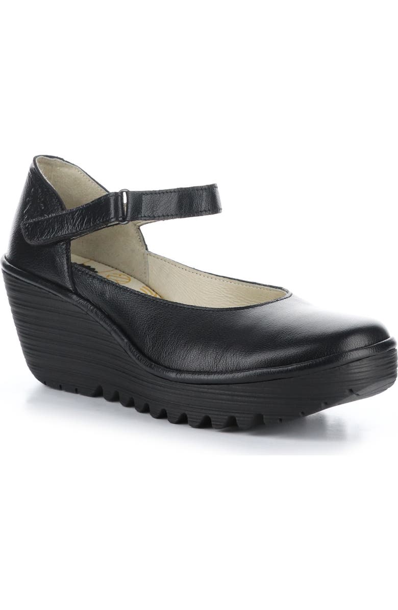 Fly London Yawo Wedge Mary Jane Loafer, Main, color,
