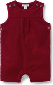 Janie and Jack The Holiday Velvet Baby Romper