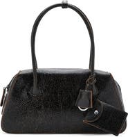 MANGO Leather Shoulder Bag