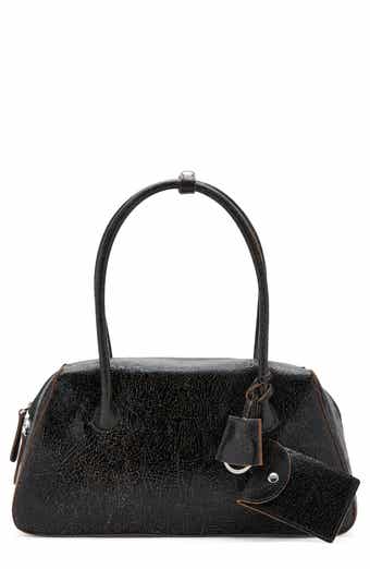 MANGO Leather Shoulder Bag