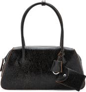 MANGO Leather Shoulder Bag