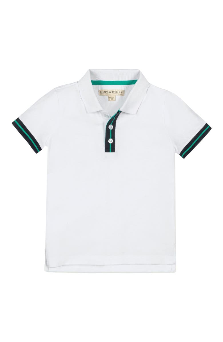 Hope & Henry Boys' Organic Pique Polo, Kids, Alternate, color,