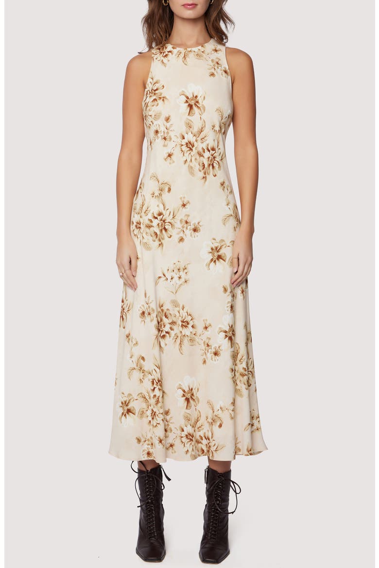 Dreams of Iris Midi Dress, Main, color, CREAM-FLORAL