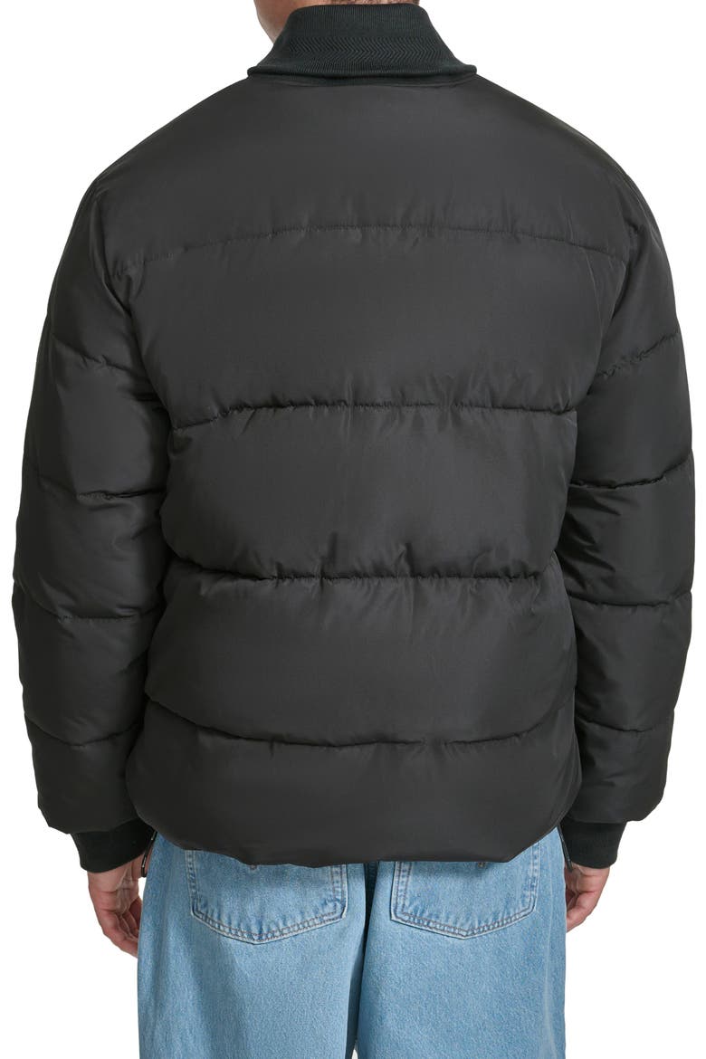 Water Resistant Puffer Jacket, Alternate, color, BLACK
