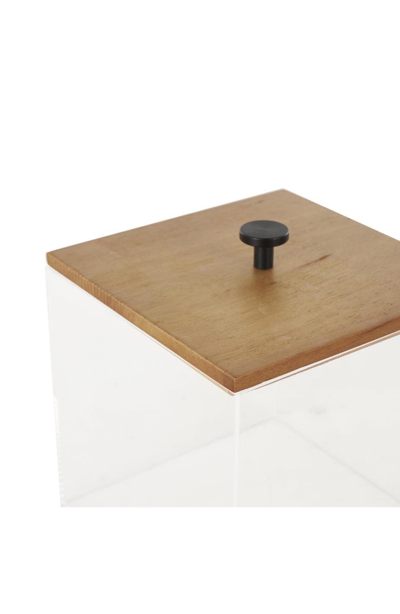 UMA Contemporary Set of 2Decorative Acrylic Boxes, Alternate, color, Clear