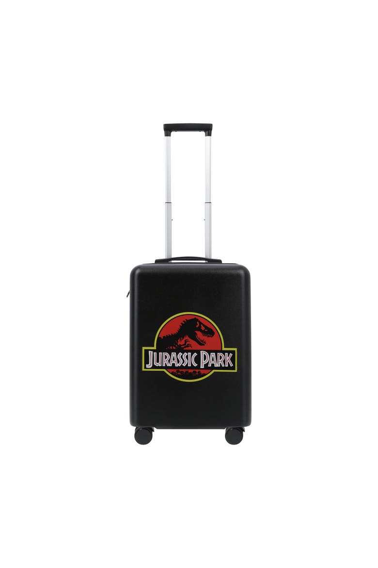 NBC STUDIOS JURASSIC PARK 22.5" CARRY-ON LUGGAGE, Alternate, color, BLACK