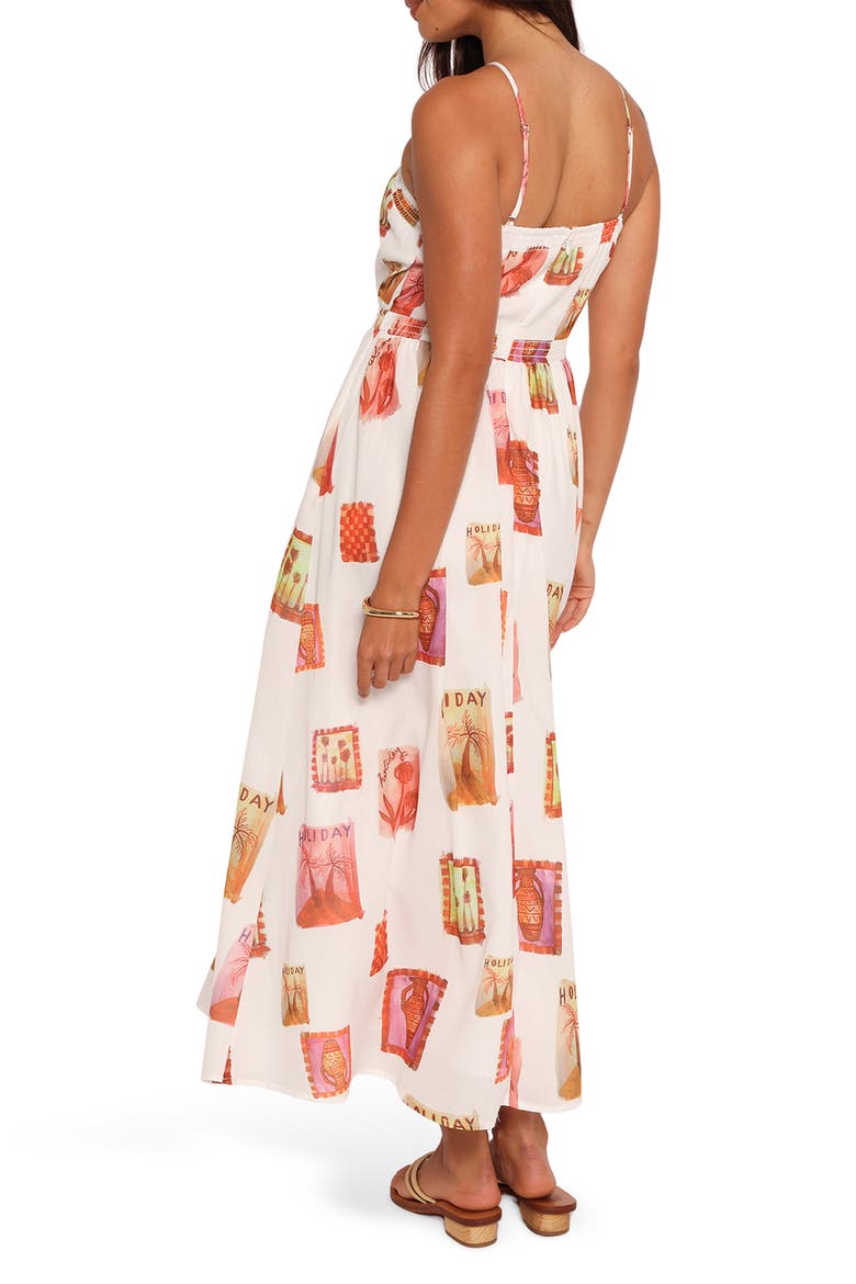 Madi Cutout Sleeveless Maxi Dress, Alternate, color, WHITE MULTI