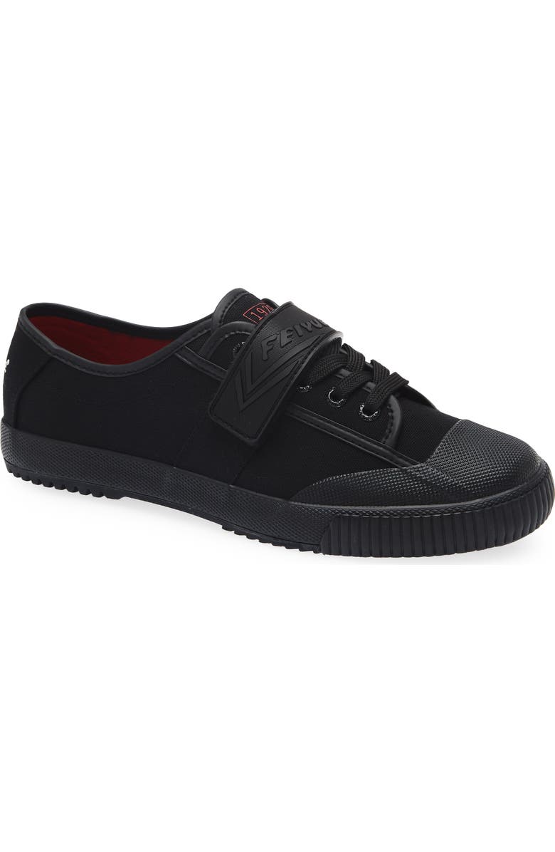 Feiyue. Kids' Fe Lo 1920 Powerlift Sneaker, Main, color, Black/ Red/ Gum