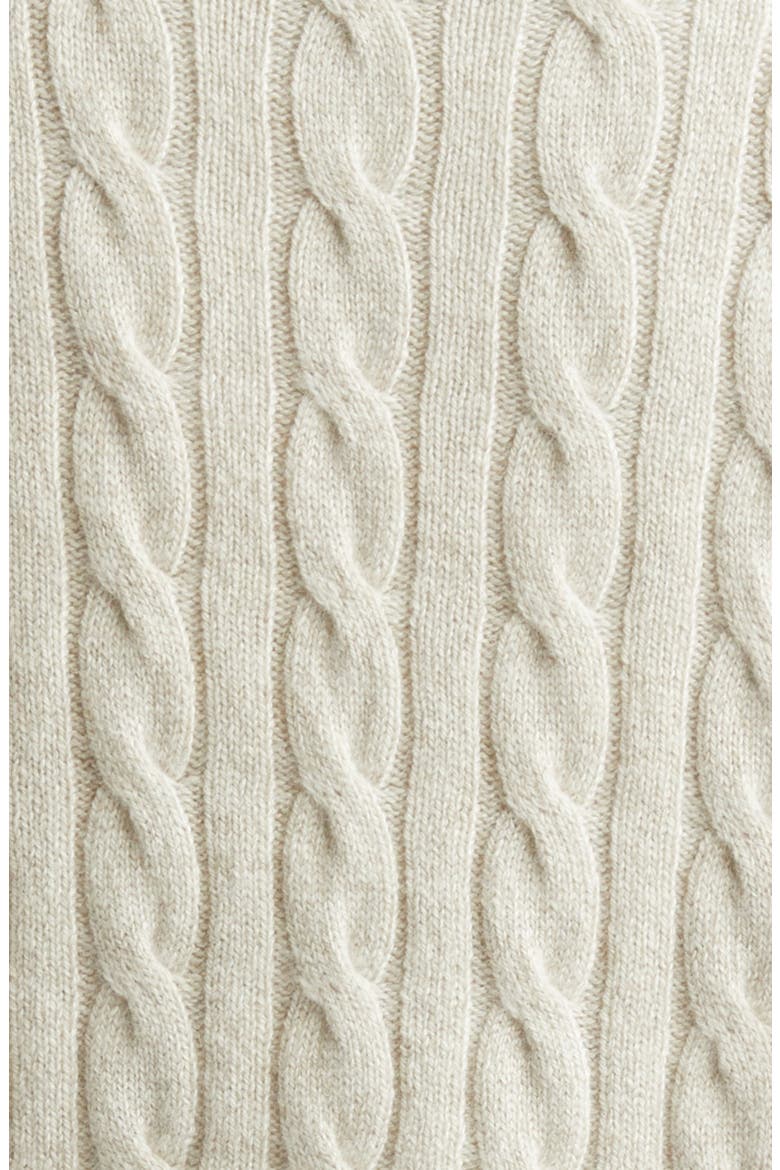 Kylesku Cable Knit Casmere Sweater, Alternate, color, WHITE SAND