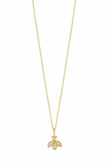 Bony Levy 18K Yellow Gold Diamond Bee Pendant Necklace