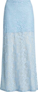 Petal & Pup Brittany Floral Lace Maxi Skirt