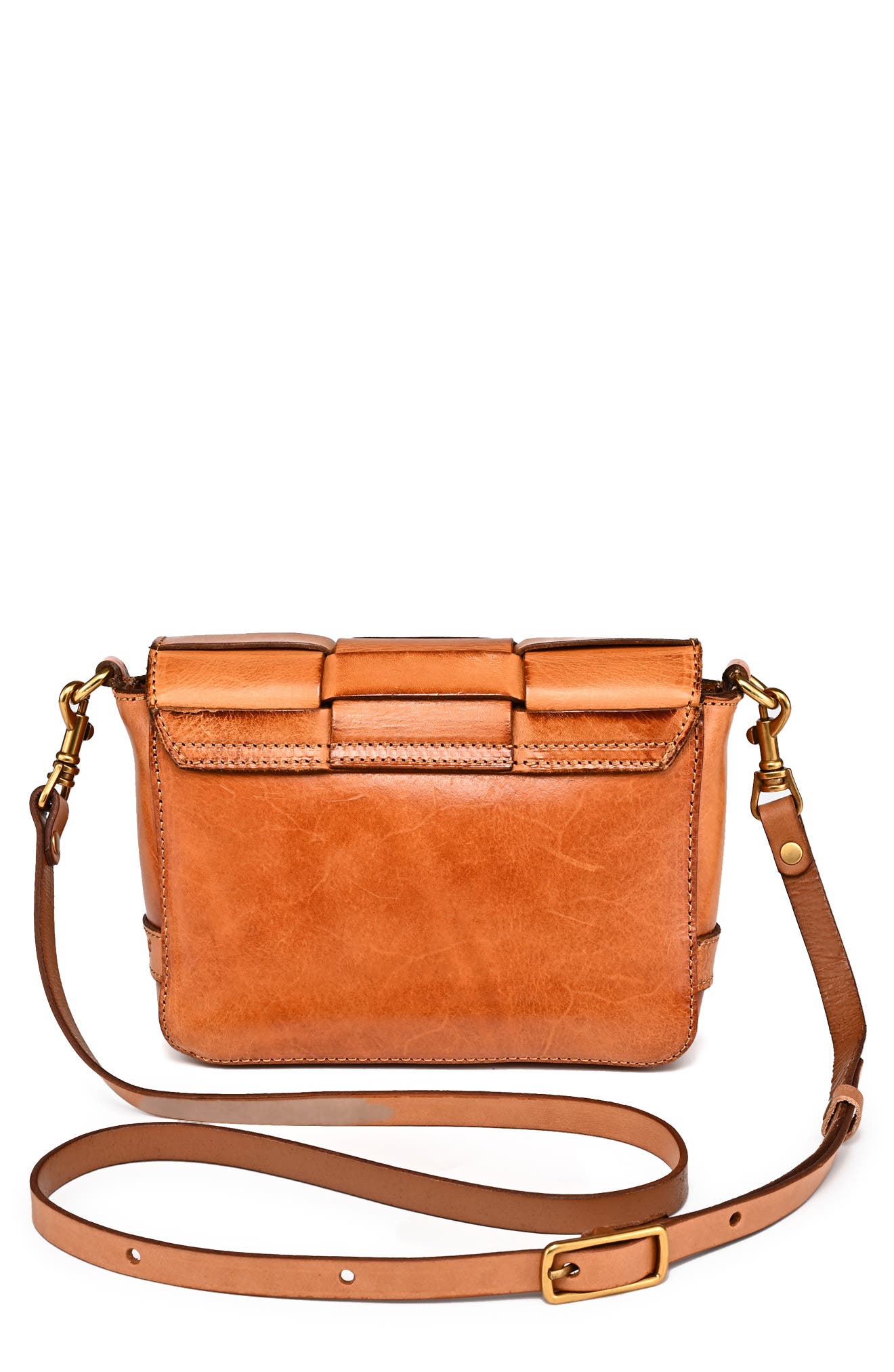 Lupi Woven Leather Crossbody Bag, Alternate, color, CARAMEL