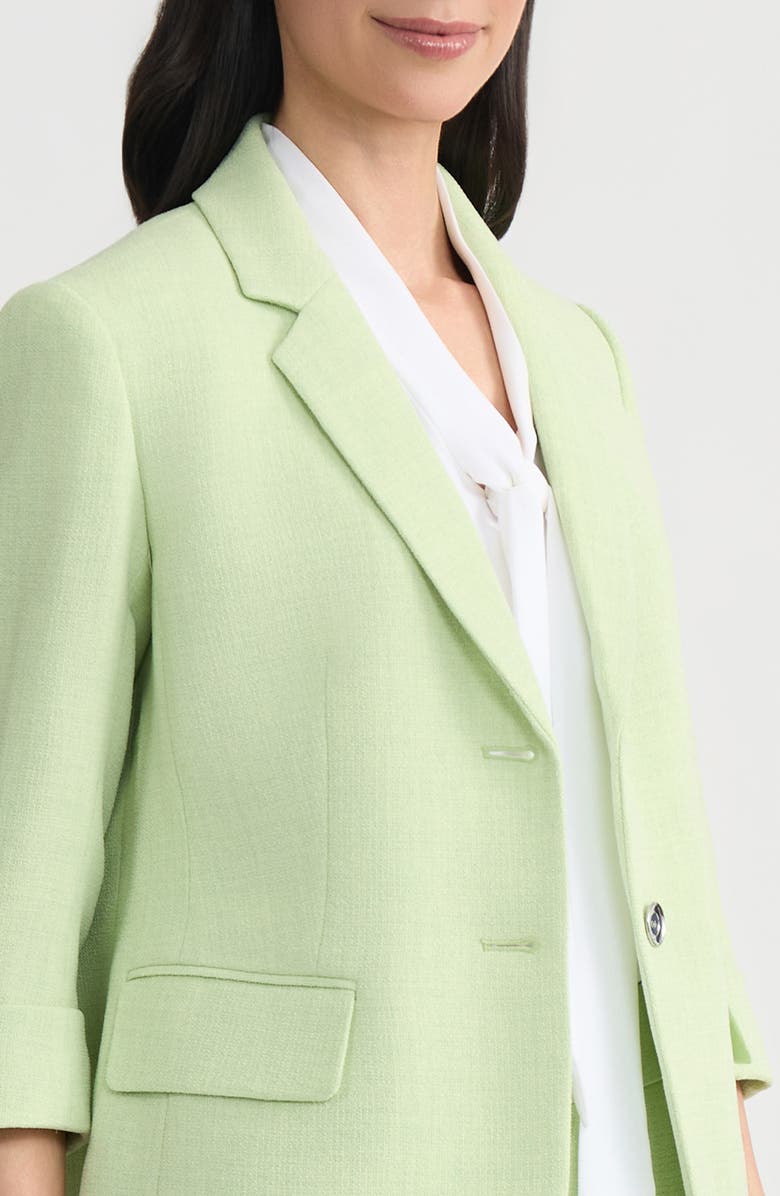 KASPER Two-Button Blazer, Alternate, color, Celery