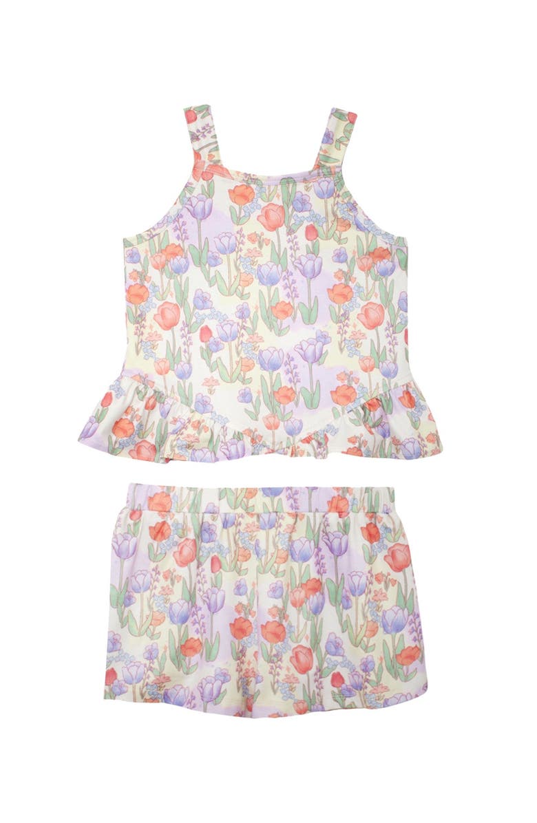 Mabel + Honey Tulip Twirl Tank Two Piece Set, Alternate, color, Purple