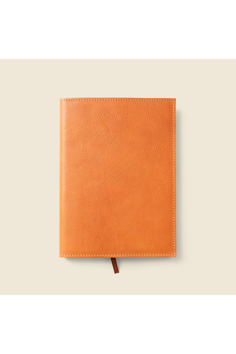 Refillable A5 Leather Journal Cover, Alternate, color, Natural