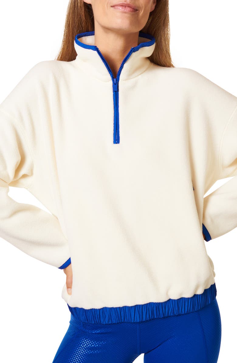 Sweaty Betty Compass Half Zip Fleece Pullover, Main, color,