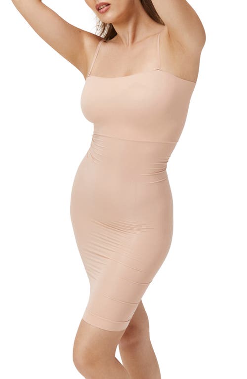 Noodyskin Seamless Forming Straps Dress In Nude