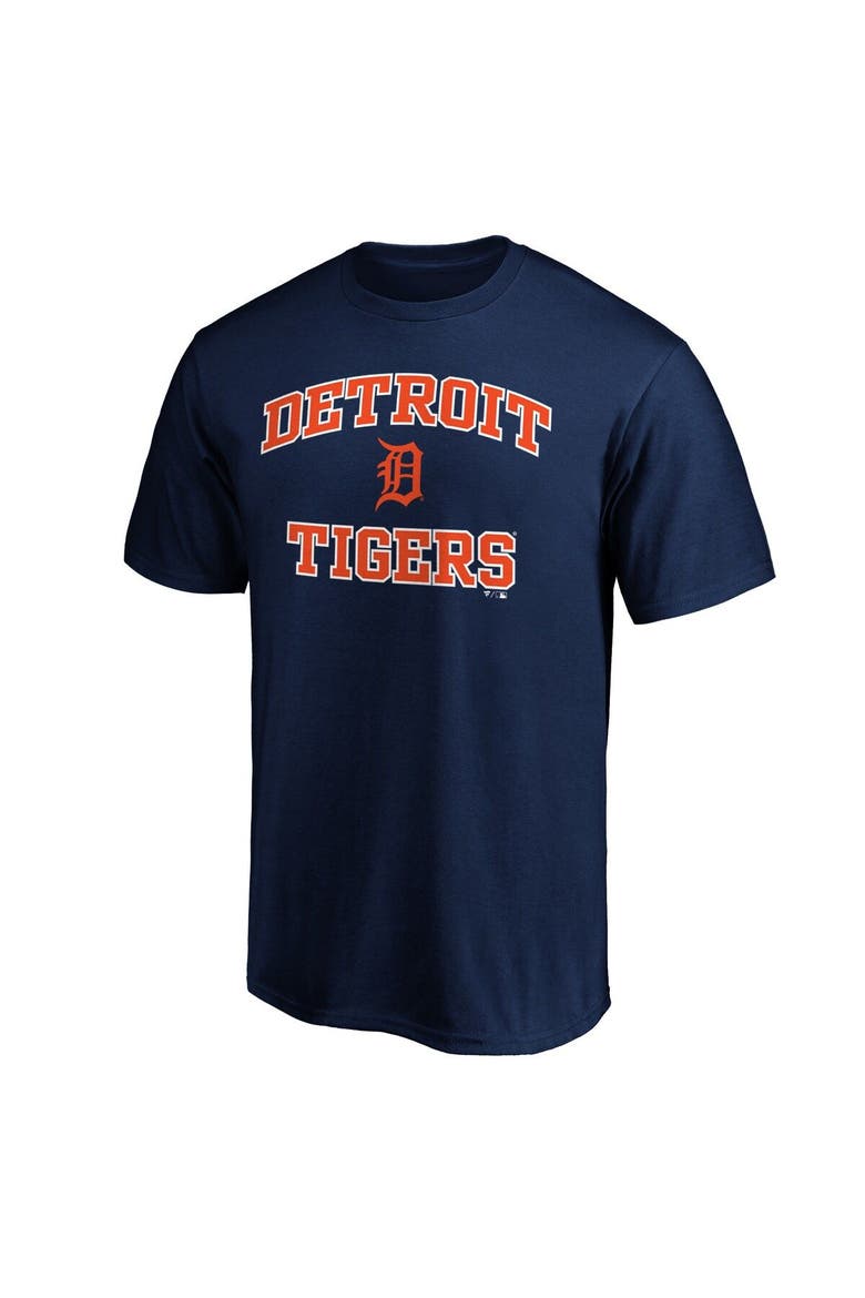 Men's Fanatics Branded Navy Detroit Tigers Heart & Soul T-Shirt, Alternate, color, NAVY