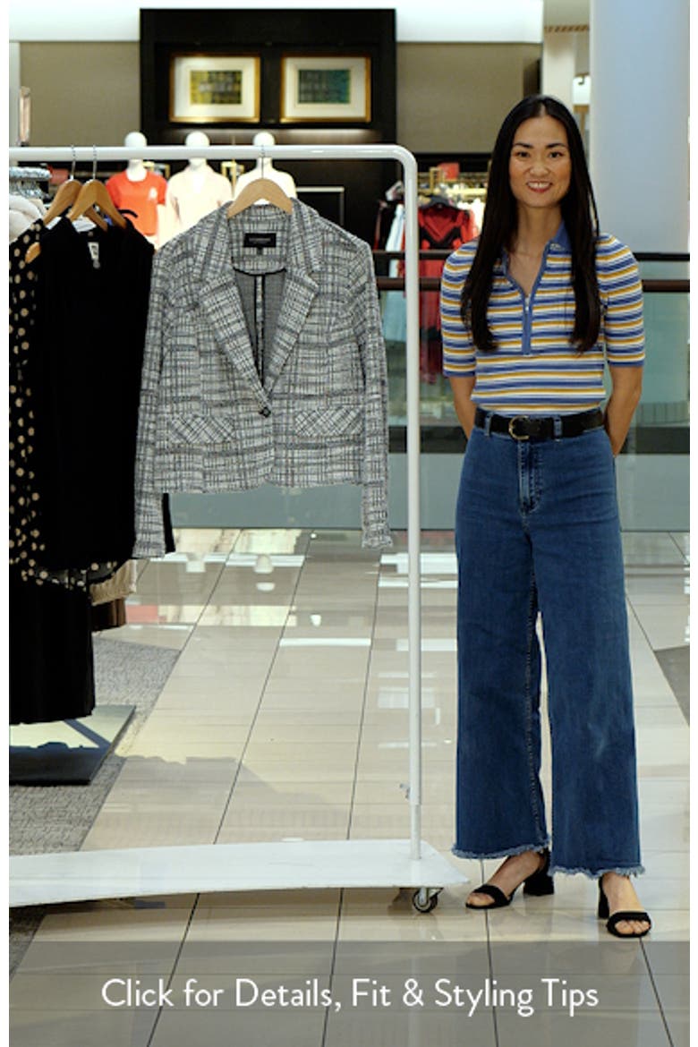 Plaid Tweed Crop Blazer video
