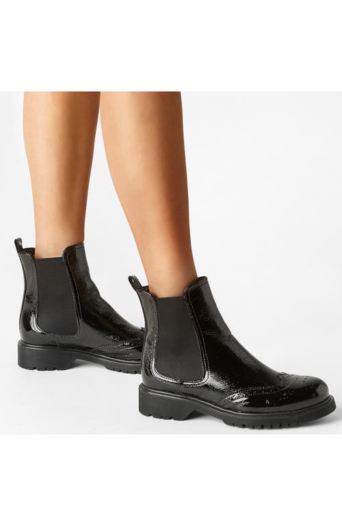 La Canadienne Hansel Wingtip Waterproof Chelsea Boot In Black