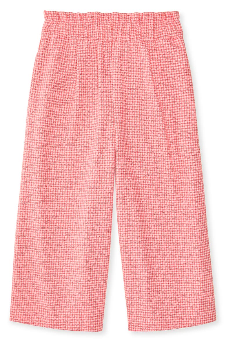 The Sunday Collective Kids' Houndstooth Cotton Paperbag Waist Pants, Main, color, 