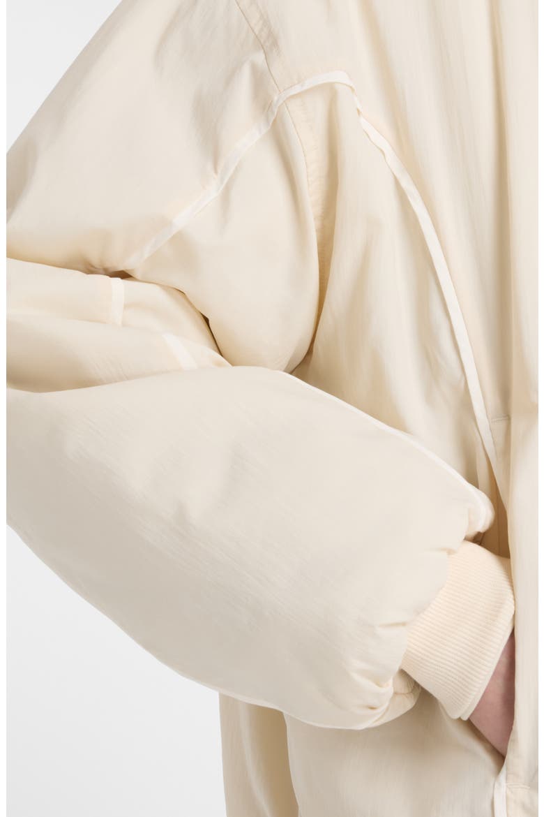 Reimagined Woven Bomber Jacket, Alternate, color, BEIGE