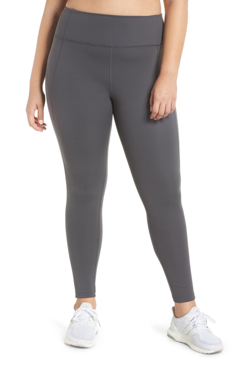 High Waist Full Length Leggings, Alternate, color, SMOKE