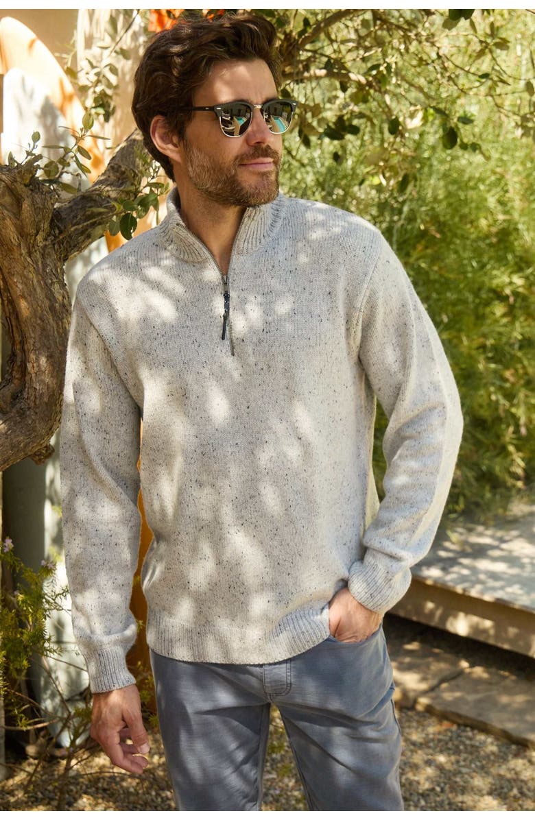 Surfside Supply Co. Robbie Mock Sweater, Alternate, color, Heather Grey