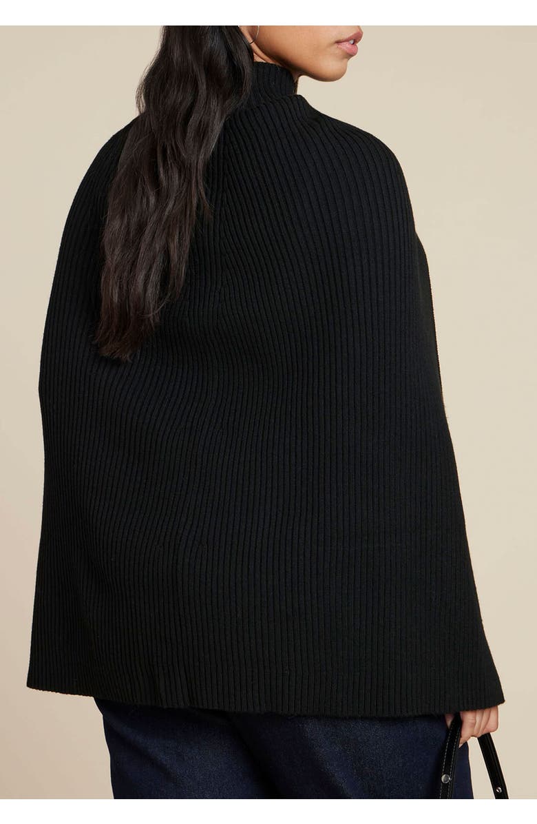 ELOQUII Cape Mockneck Sweater, Main, color, 