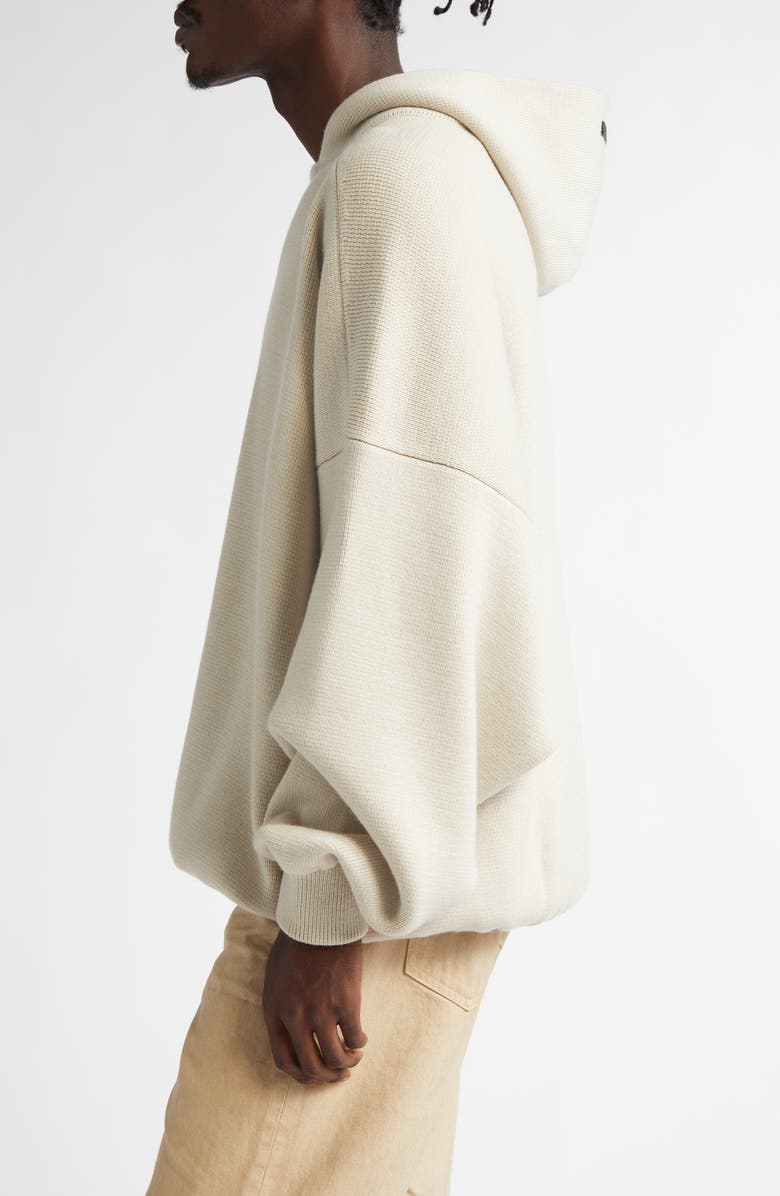 Fear of God Virgin Wool Sweater Hoodie, Alternate, color, Curry