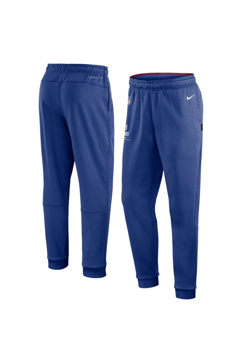 Men's Nike Royal New York Giants Sideline Logo Performance Pants, Main, color, Royal