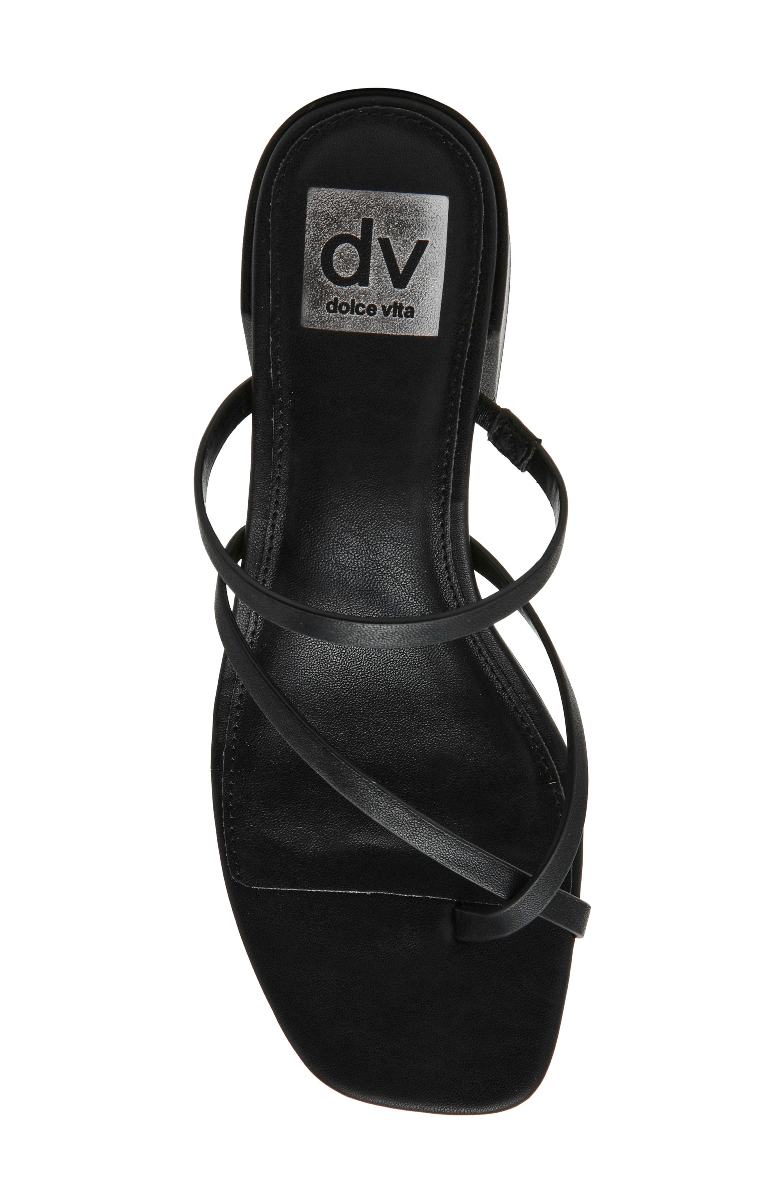 DV by Dolce Vita Saffina Toe Loop Sandal, Alternate, color, Black