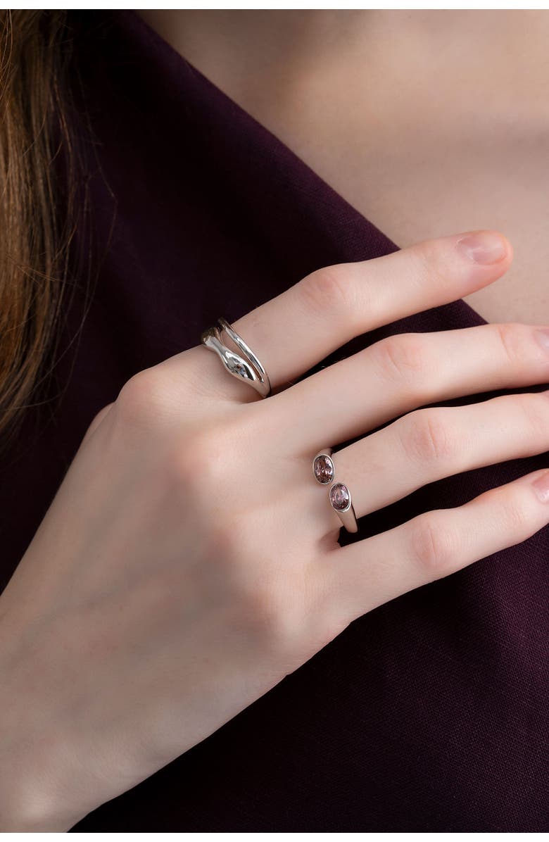 Zynnia Collective Flow Ring, Alternate, color, Silver