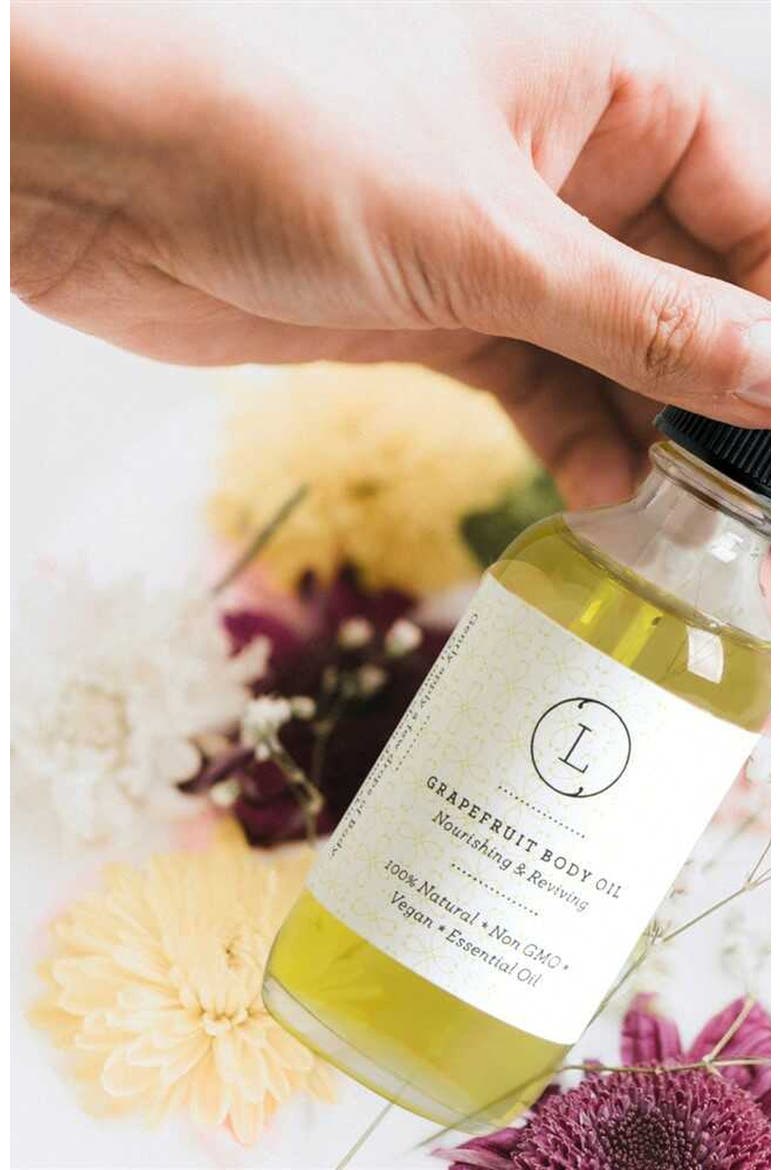 CBD Grapefruit Natural Body Oil, Moisturizing Body Oil, Alternate, color, None