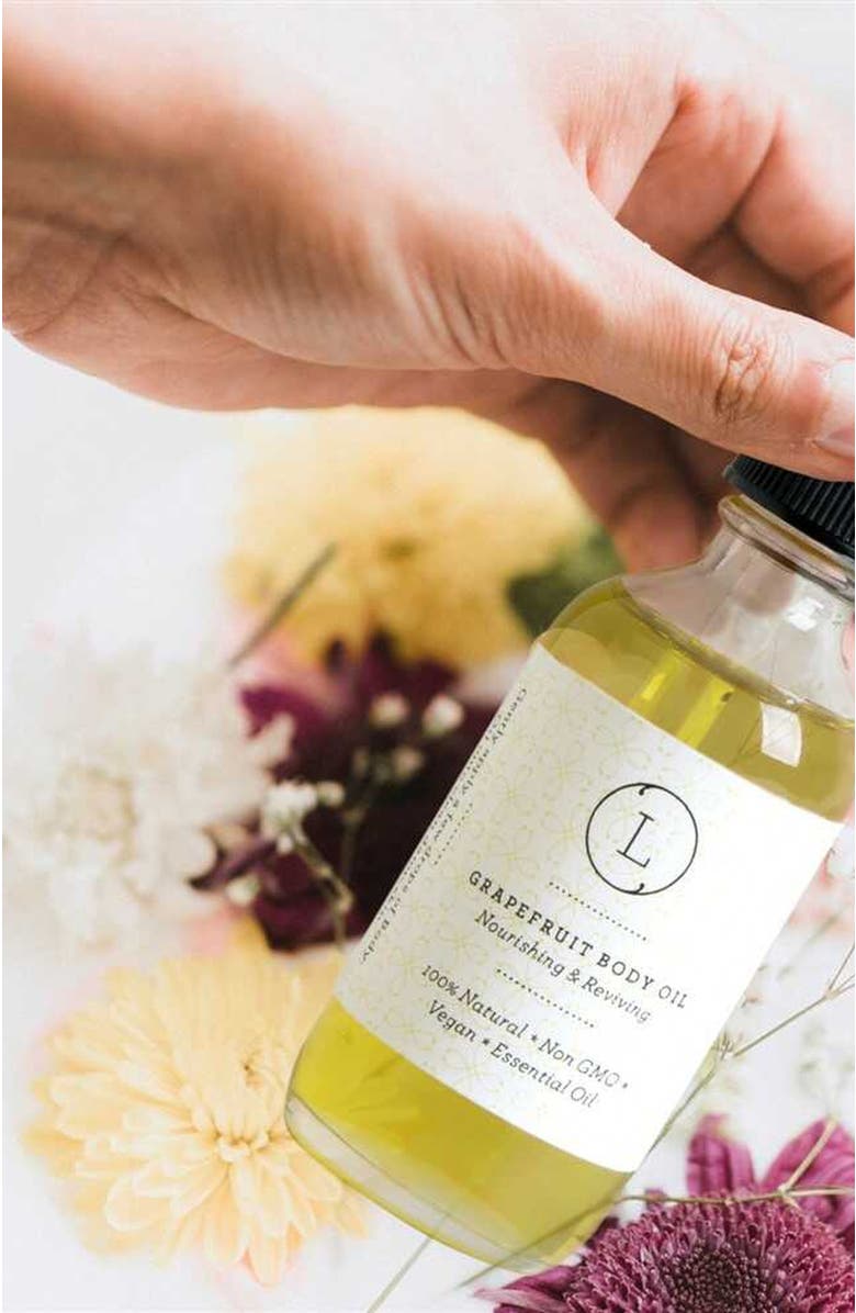 Lizush CBD Grapefruit Natural Body Oil, Moisturizing Body Oil, Alternate, color, NO COLOR
