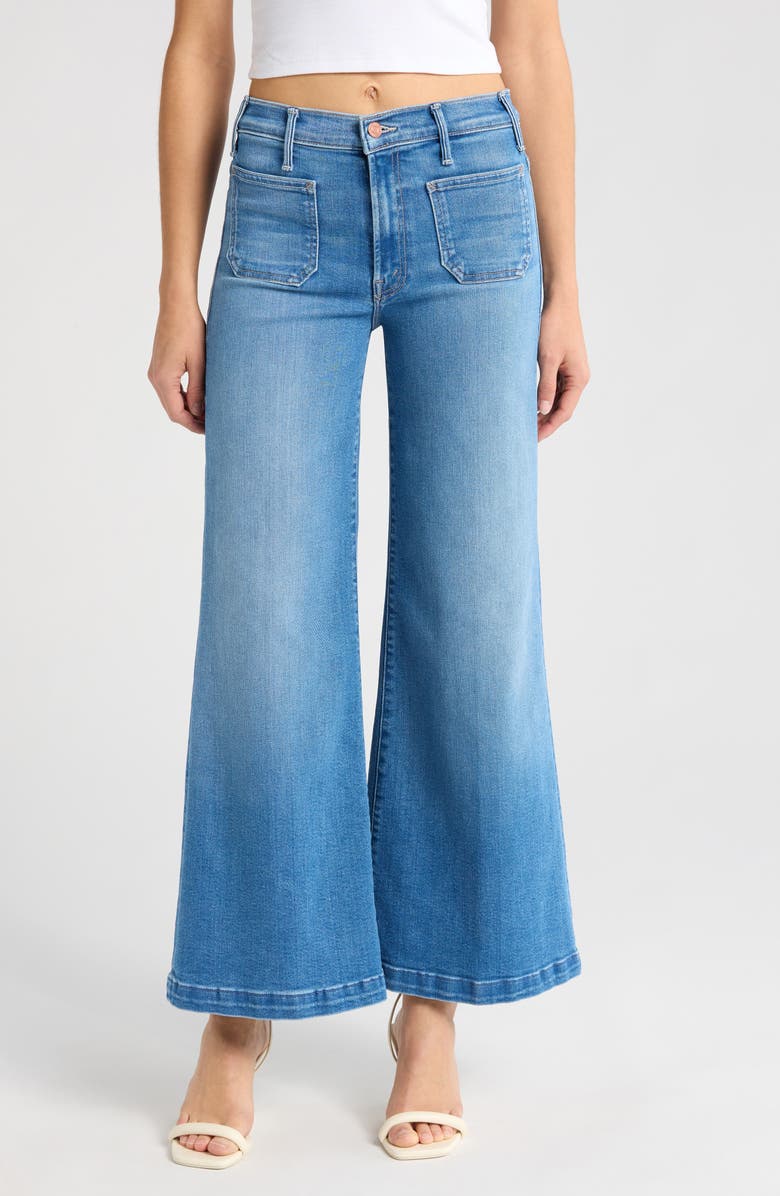 MOTHER Lil' Hustler Roller Patch Pocket Sneak Wide Leg Jeans, Main, color, Piece By Piece
