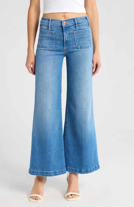 Lil' Hustler Roller Patch Pocket Sneak Wide Leg Jeans