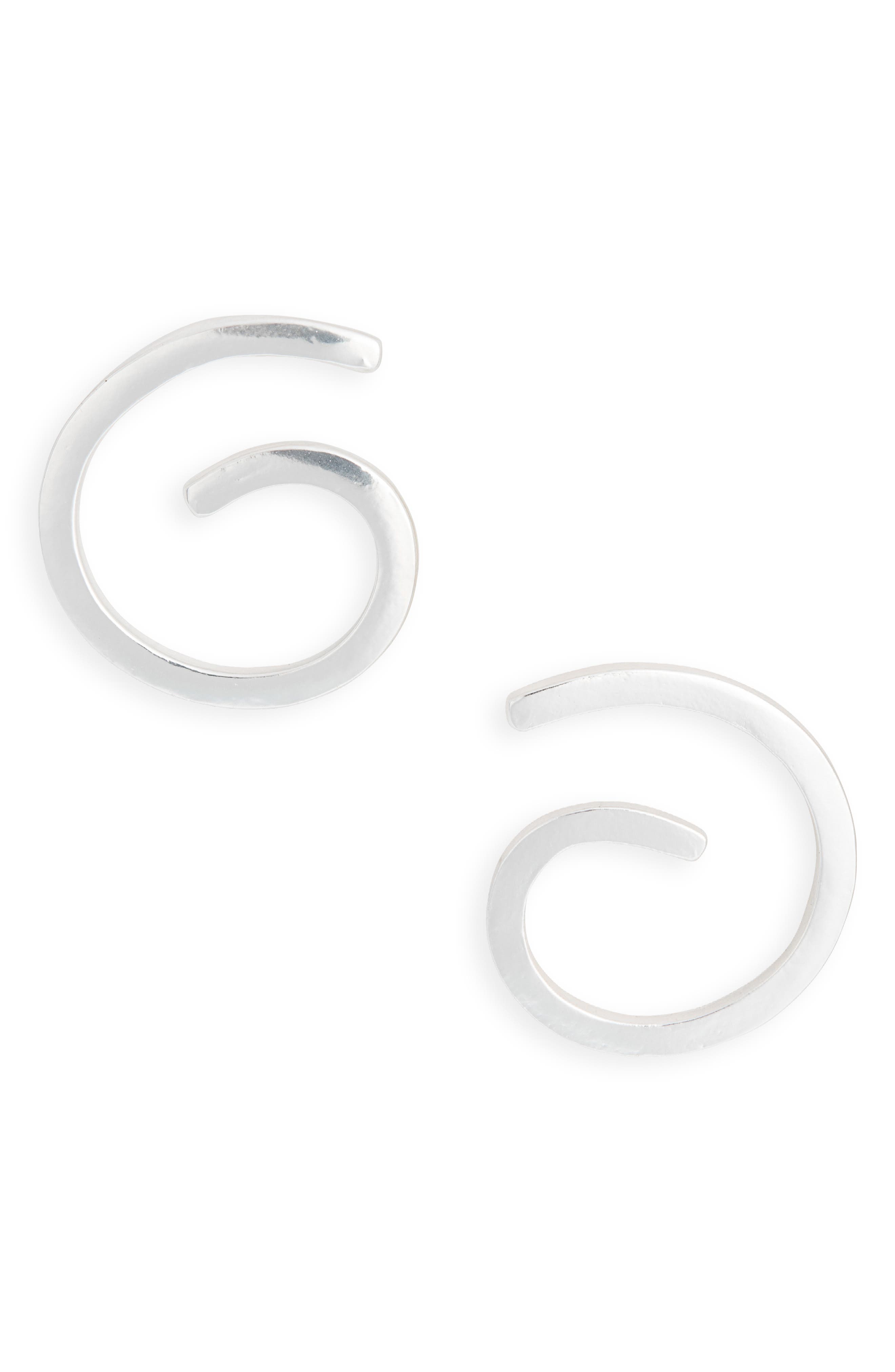 Karine Sultan Spiral Stud Earrings