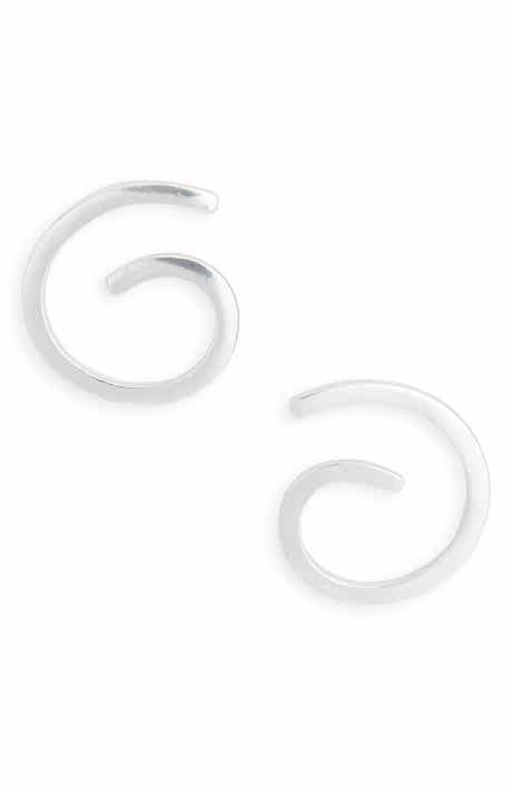 Karine Sultan Spiral Stud Earrings