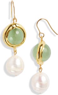 Karine Sultan Freshwater Pearl Drop Earrings