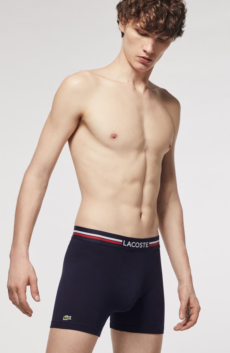 Lacoste Assorted 3-Pack Iconic Boxer Briefs, Alternate, color,