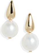 Poppy Finch Cultured Pearl Drop Earrings