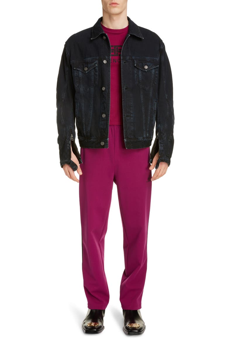 Tracksuit Pants, Alternate, color, GRAPE/BLACK