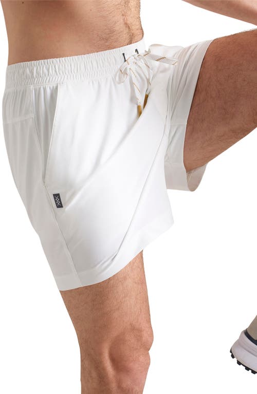 Rhone Pursuit 5-inch Lined Shorts In White