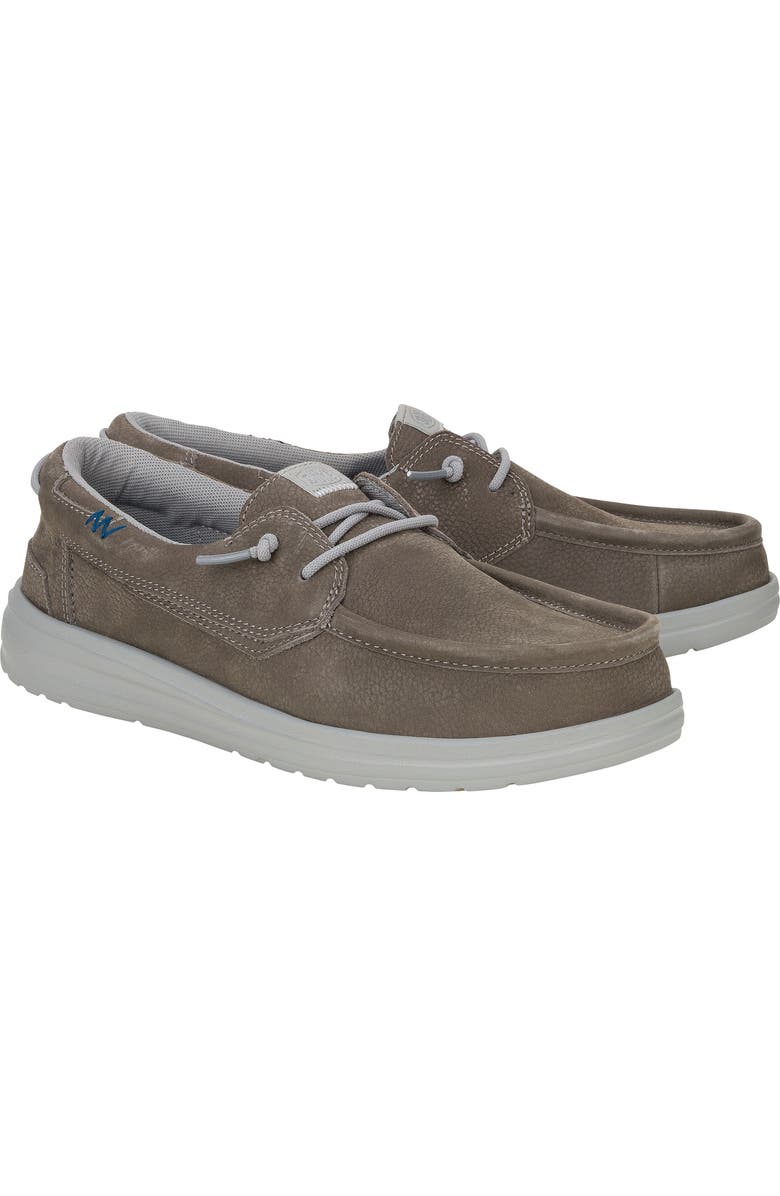 Hey Dude Welsh Grip Craft Leather Slip-On, Alternate, color, Grey