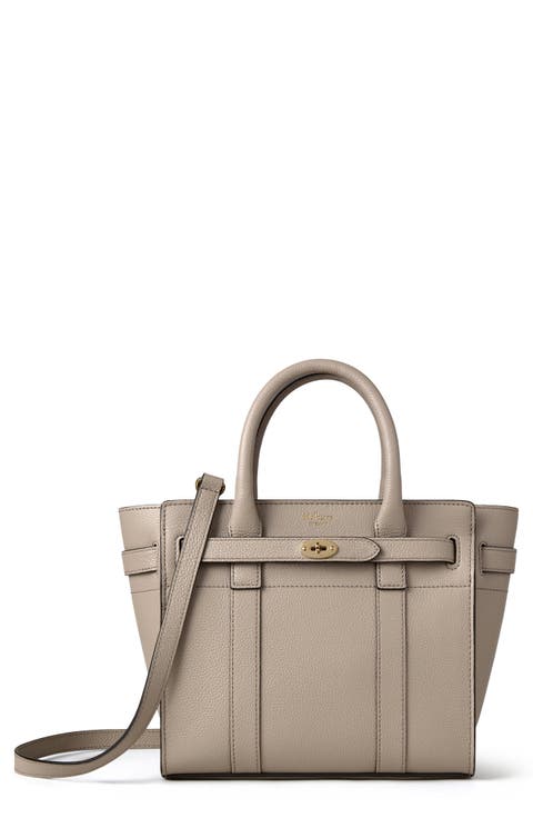 Mini Zipped Bayswater Leather Tote