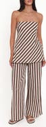 Petal & Pup Kim Stripe Cotton Strapless Top & Pants Set