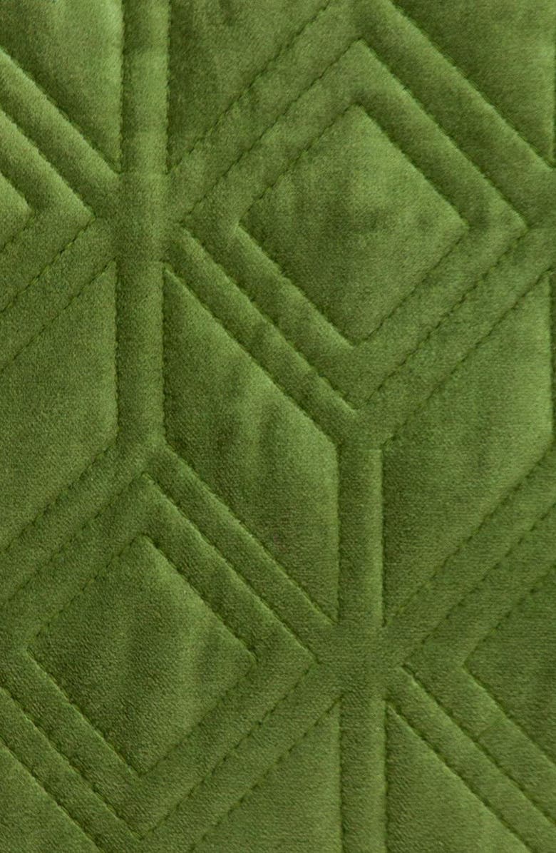 PARKLAND COLLECTION Tufted Velvet Throw Pillow, Alternate, color, Olive