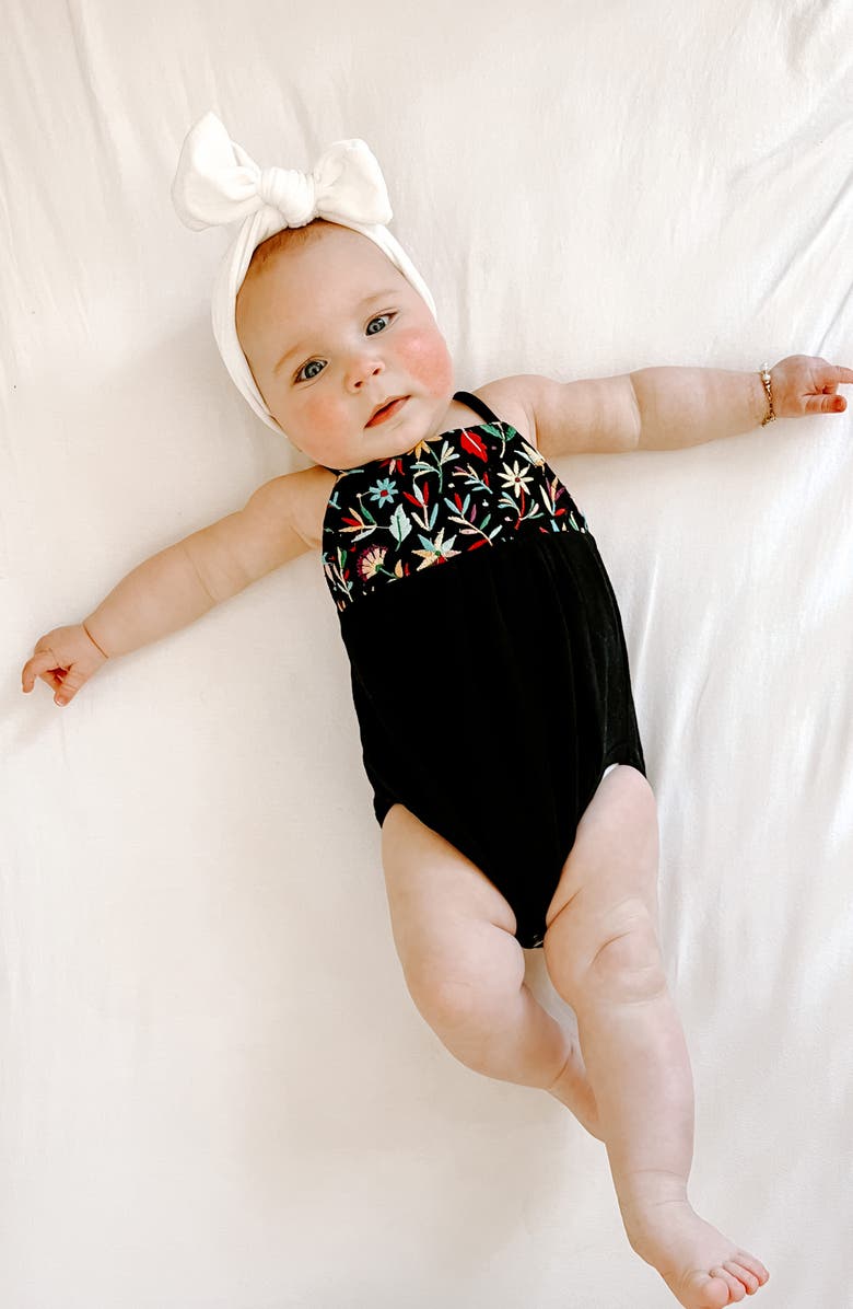 L'ovedbaby Embroidered Organic Cotton Bodysuit, Alternate, color, 